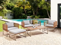 Set di copricuscini per esterni BERMUDA Grigio