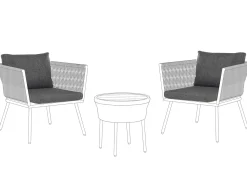 Set di copricuscini per esterni GARGANO Grigio scuro