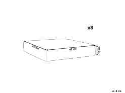 Set di copricuscini per esterni ITALY Bianco sporco