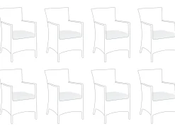 Set di copricuscini per esterni ITALY Bianco sporco