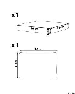 Set di copricuscini per esterni ARDEA Bianco