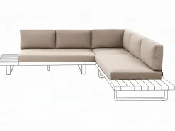Set di copricuscini per esterni MYKONOS Tortora