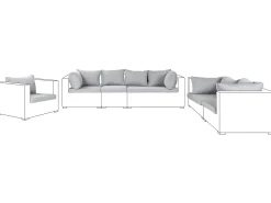 Set di copricuscini per esterni MAESTRO II Grigio