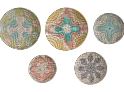 Set di decorazioni da appendere SONLA Alghe marine 45/35/30 cm Multicolore