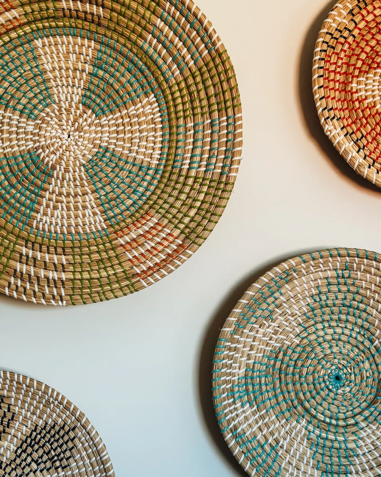 Set di decorazioni da appendere SONLA Alghe marine 45/35/30 cm Multicolore