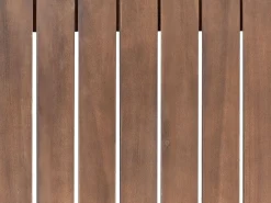 Set di divani angolari da giardino 4 posti TIMOR Lato Sinistro Modulare Legno di acacia certificato Marrone scuro