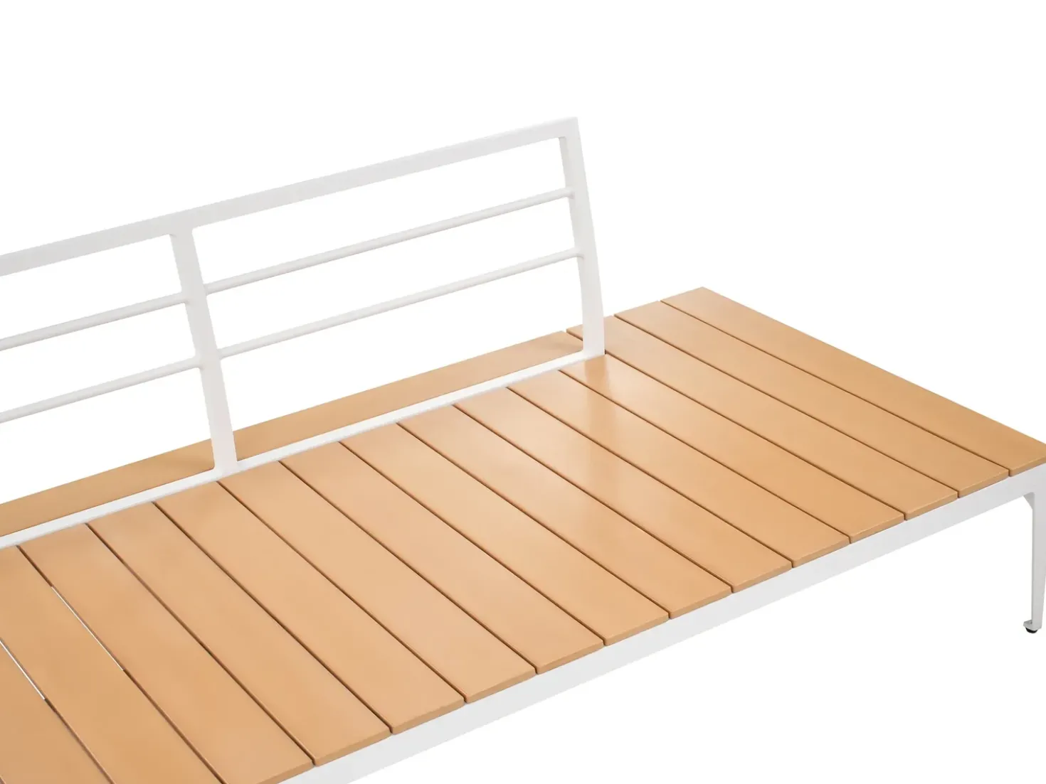 Set di divani angolari da giardino 5 posti POSITANO Bianco sporco