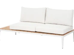 Set di divani angolari da giardino 5 posti POSITANO Bianco sporco