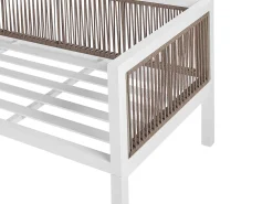 Set di divani angolari da giardino 4 posti BORELLO Lato Sinistro Metallo Beige