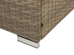 Set di divani angolari da giardino 6 posti BELVEDERE Rattan sintetico (PE) Bianco