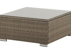 Set di divani angolari da giardino 6 posti BELVEDERE Rattan sintetico (PE) Bianco