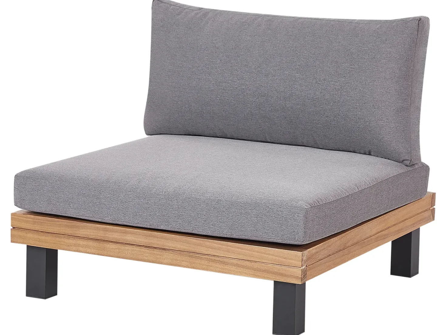 Set di divani angolari da giardino 5 posti FRAZZANO Modulare Legno di acacia certificato Grigio