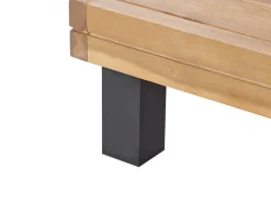 Set di divani angolari da giardino 5 posti FRAZZANO Modulare Legno di acacia certificato Grigio