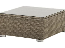 Set di divani angolari da giardino 6 posti BELVEDERE Rattan sintetico (PE) Marrone