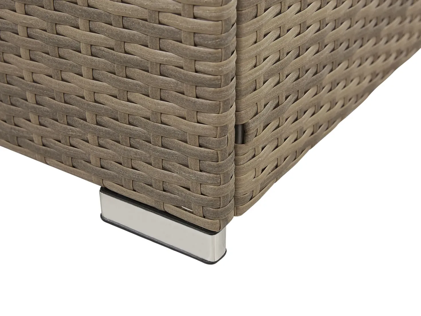 Set di divani angolari da giardino 6 posti BELVEDERE Rattan sintetico (PE) Marrone