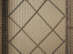 Set di divani angolari da giardino 6 posti BELVEDERE Rattan sintetico (PE) Marrone