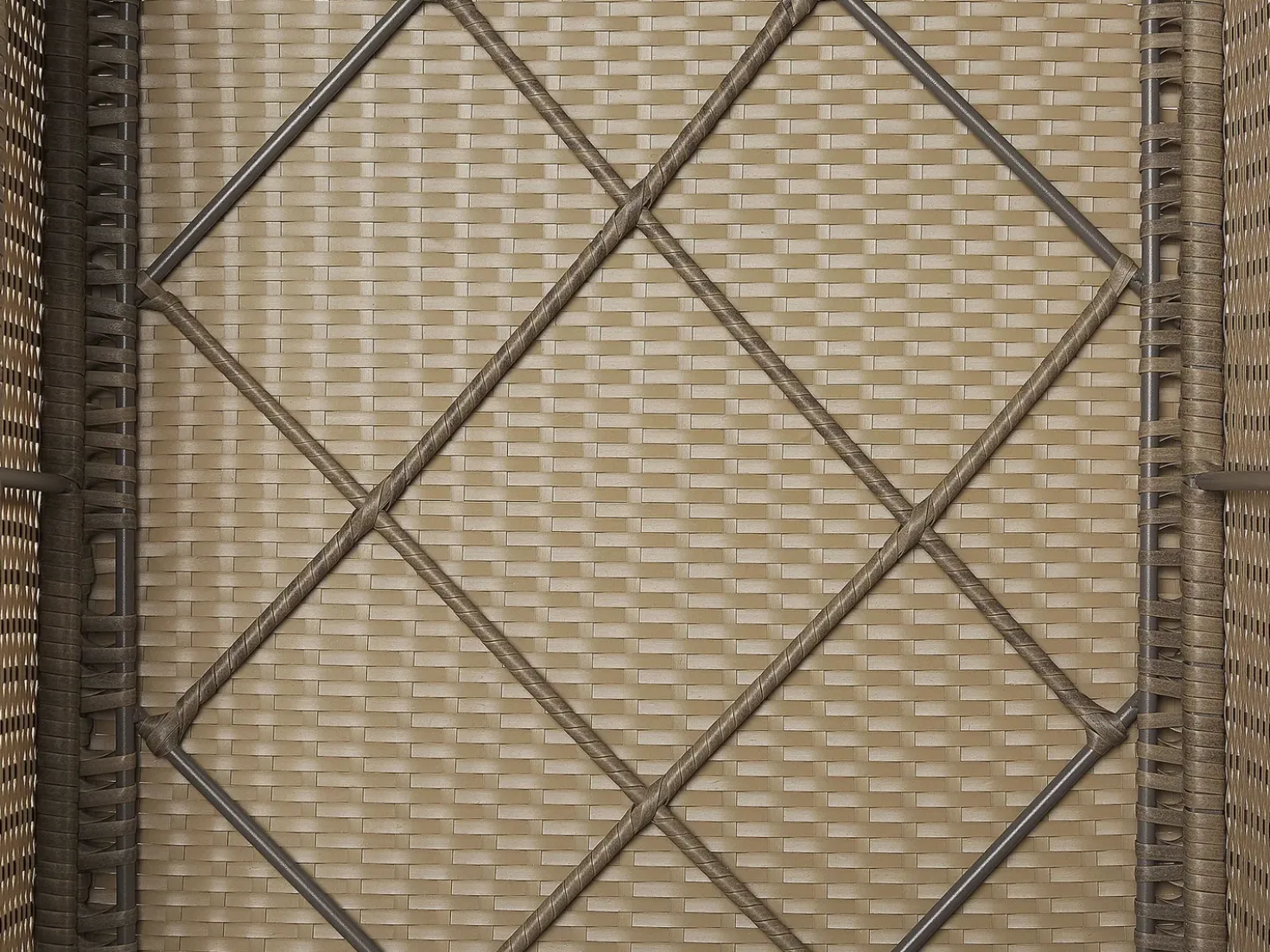 Set di divani angolari da giardino 6 posti BELVEDERE Rattan sintetico (PE) Marrone