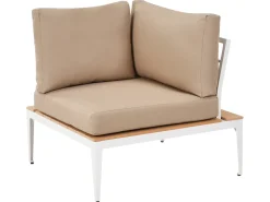 Set di divani angolari da giardino 5 posti POSITANO Marrone chiaro
