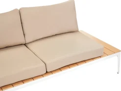 Set di divani angolari da giardino 5 posti POSITANO Marrone chiaro
