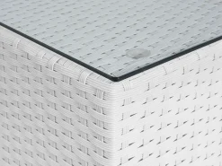 Set di divani angolari da giardino 4 posti SANO Lato destro Modulare Rattan sintetico (PE) Bianco