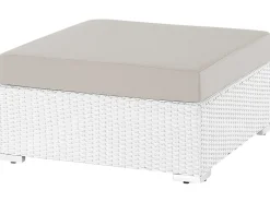 Set di divani angolari da giardino 4 posti SANO Lato destro Modulare Rattan sintetico (PE) Bianco