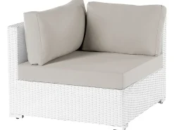 Set di divani angolari da giardino 4 posti SANO Lato destro Modulare Rattan sintetico (PE) Bianco