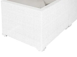 Set di divani angolari da giardino 4 posti SANO Lato destro Modulare Rattan sintetico (PE) Bianco