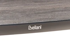 Set di divani angolari da giardino 3 posti LEFFE Lato Sinistro Metallo Beige