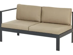 Set di divani angolari da giardino 5 posti MESSINA Lato Sinistro Metallo Beige sabbia