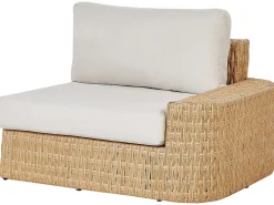 Set di divani angolari da giardino 4 posti OLIVERI Lato destro Rattan sintetico (PE) Beige
