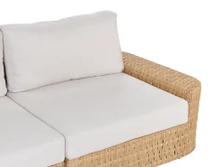 Set di divani angolari da giardino 4 posti OLIVERI Lato destro Rattan sintetico (PE) Beige