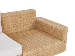 Set di divani angolari da giardino 4 posti OLIVERI Lato destro Rattan sintetico (PE) Beige