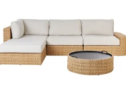 Set di divani angolari da giardino 4 posti OLIVERI Lato destro Rattan sintetico (PE) Beige