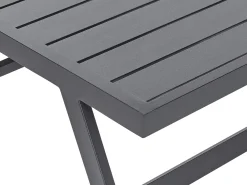 Set di divani angolari da giardino 5 posti COCCORINO Metallo Grigio
