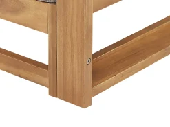 Set di divani angolari da giardino 4 posti TIMOR Lato Sinistro Modulare Legno di acacia certificato Marrone chiaro
