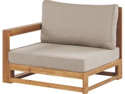 Set di divani angolari da giardino 4 posti TIMOR Lato Sinistro Modulare Legno di acacia certificato Marrone chiaro