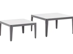 Set di divani angolari da giardino 6 posti RIMA III Lato Sinistro Modulare Metallo Beige
