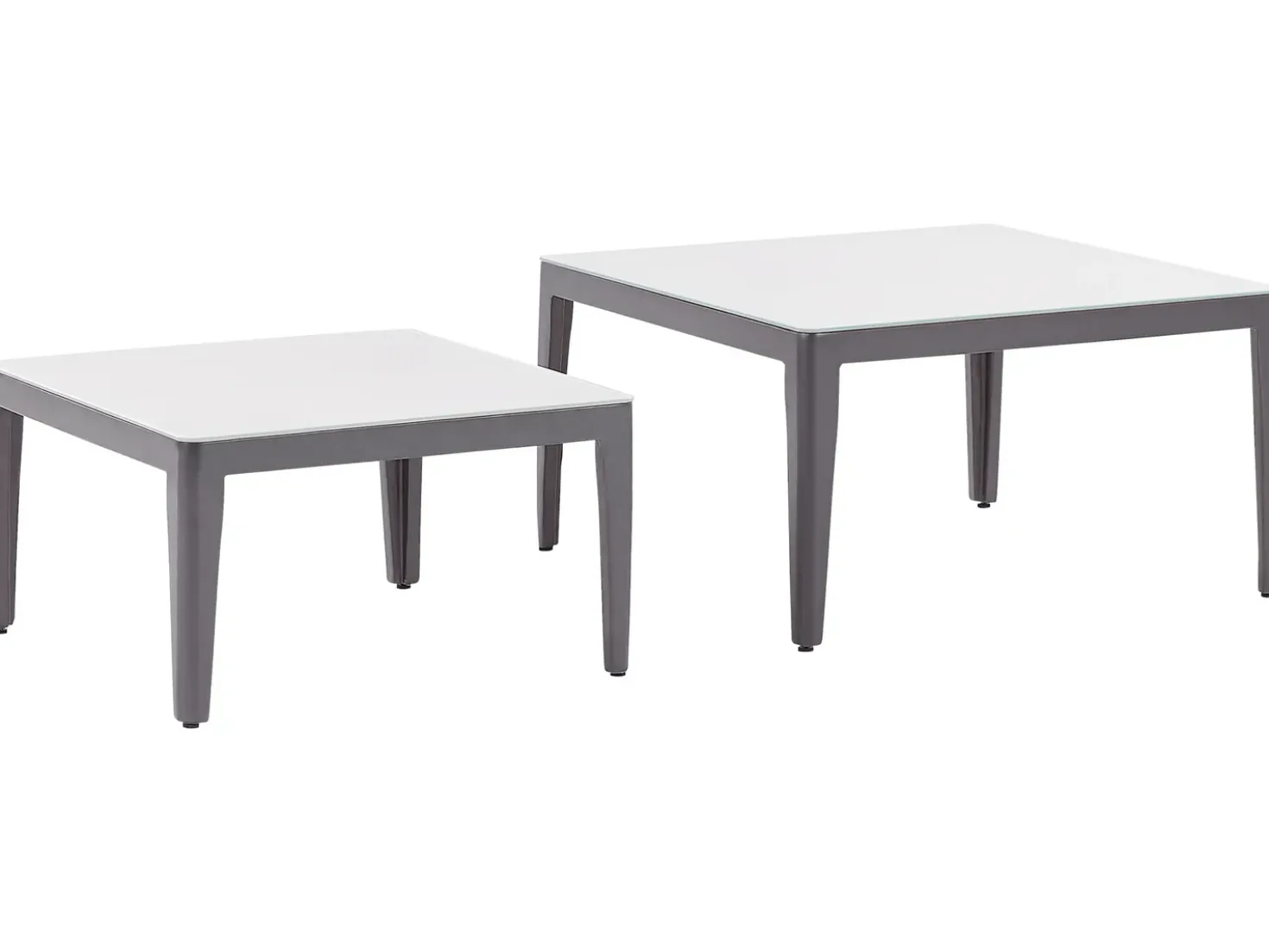 Set di divani angolari da giardino 6 posti RIMA III Lato Sinistro Modulare Metallo Beige