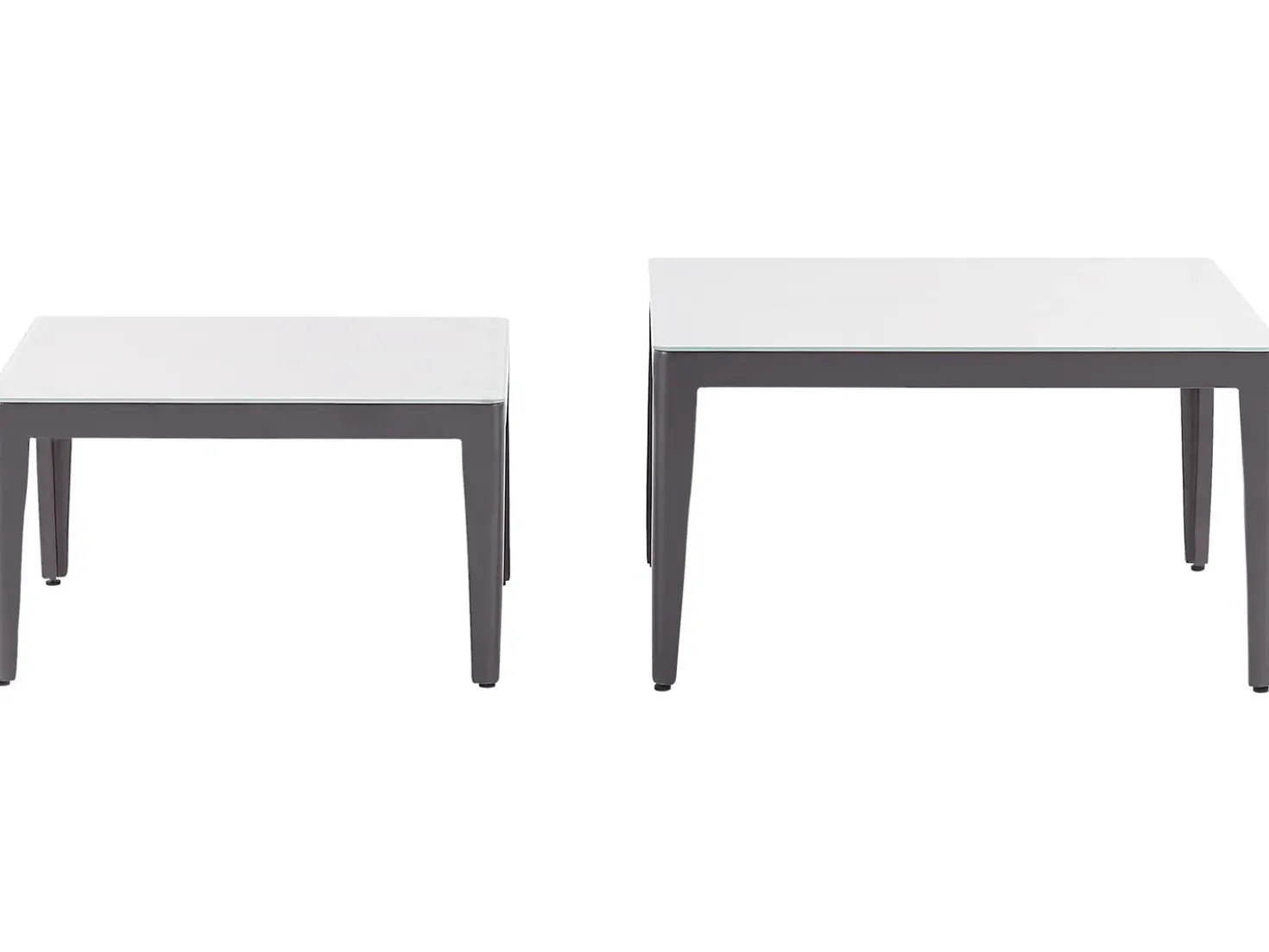 Set di divani angolari da giardino 6 posti RIMA III Lato Sinistro Modulare Metallo Beige