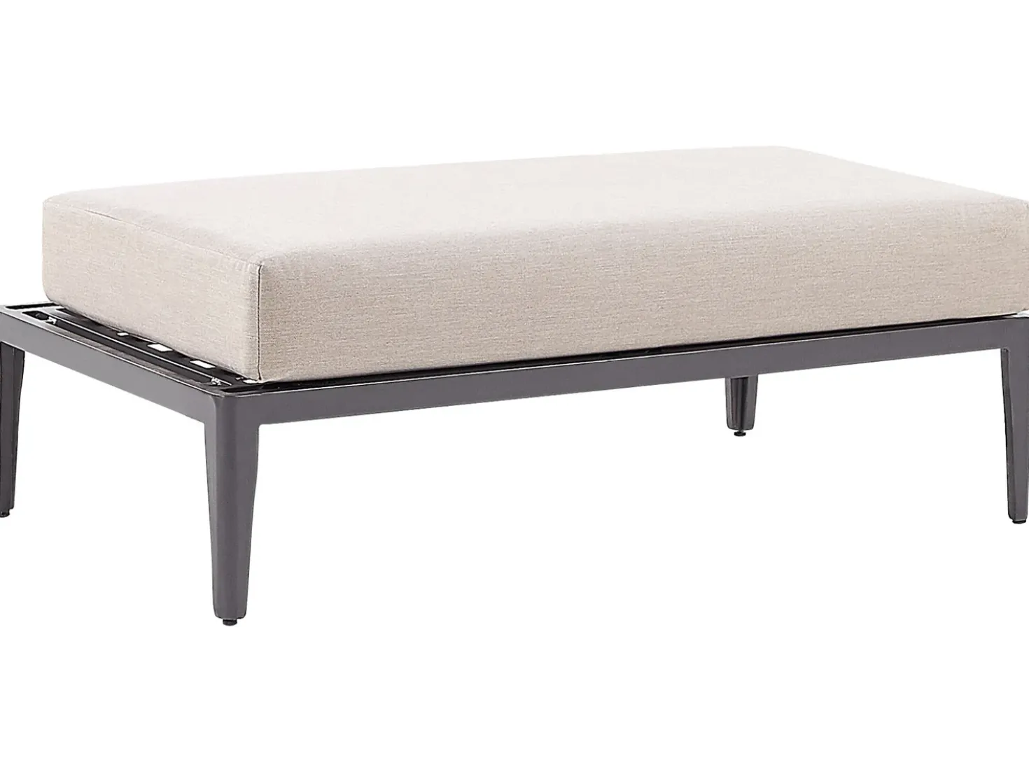 Set di divani angolari da giardino 6 posti RIMA III Lato Sinistro Modulare Metallo Beige