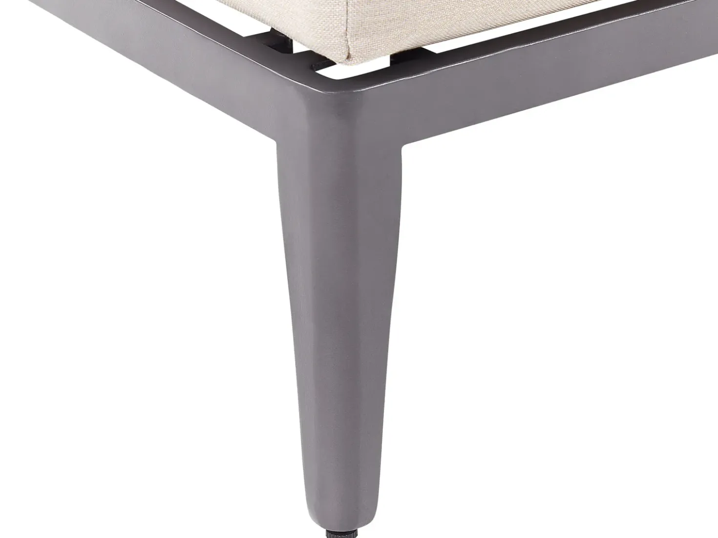 Set di divani angolari da giardino 6 posti RIMA III Lato Sinistro Modulare Metallo Beige