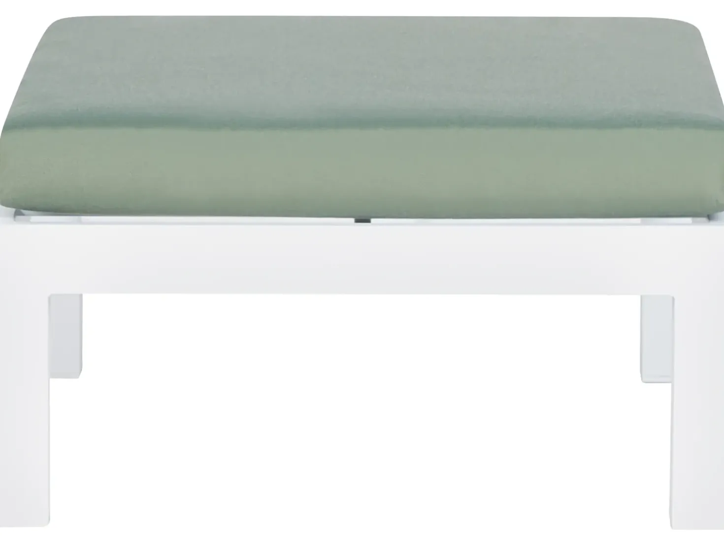Set di divani angolari da giardino 5 posti MESSINA Lato Sinistro Metallo Verde