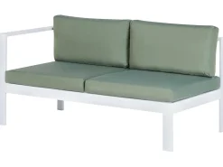 Set di divani angolari da giardino 5 posti MESSINA Lato Sinistro Metallo Verde