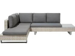 Set di divani angolari da giardino 5 posti LANCIANO Lato destro Rattan sintetico (PE) Grigio