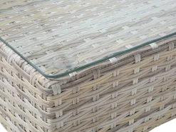 Set di divani angolari da giardino 5 posti LANCIANO Lato destro Rattan sintetico (PE) Grigio