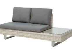 Set di divani angolari da giardino 5 posti LANCIANO Lato destro Rattan sintetico (PE) Grigio