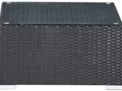Set di divani angolari da giardino 4 posti SANO Lato Sinistro Rattan sintetico (PE) Nero
