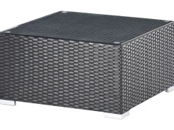 Set di divani angolari da giardino 4 posti SANO Lato Sinistro Rattan sintetico (PE) Nero