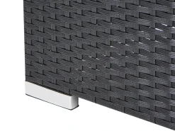 Set di divani angolari da giardino 4 posti SANO Lato Sinistro Rattan sintetico (PE) Nero