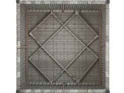 Set di divani angolari da giardino 5 posti SABBIA Lato Sinistro Modulare Rattan sintetico (PE) Grigio chiaro